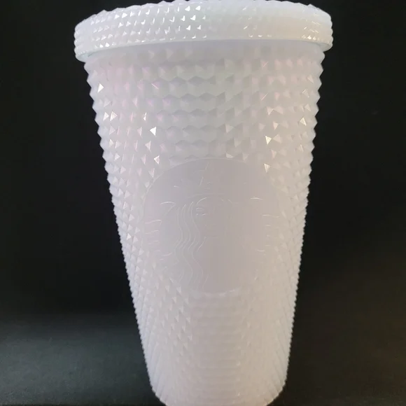 Spiked icy white iridescent cold cup 16oz  Starbucks. - Picture 4 of 8